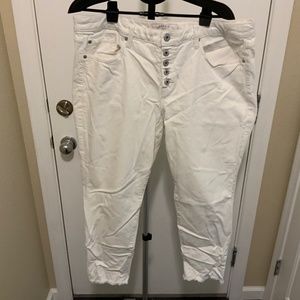 Torrid High Rise White Denim 16R